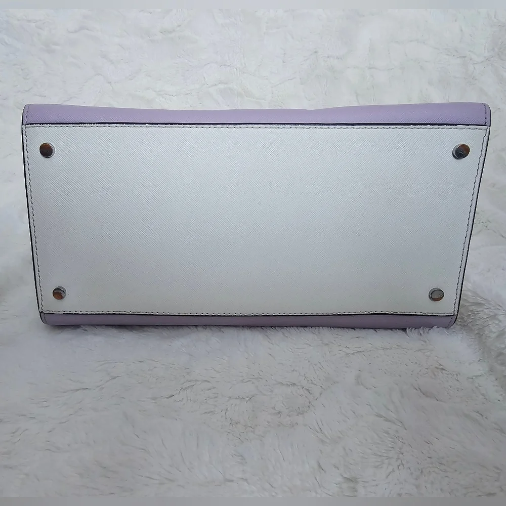Kate Spade Cameron Medium Lavender Satchel AND Large Continental Wallet Set ♠ - Picture 3 of 16